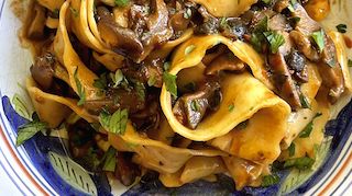 Pappardelle with Mushrooms